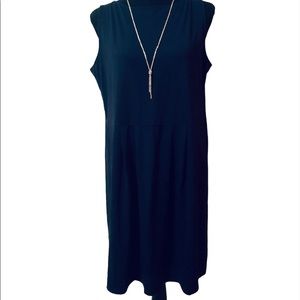 JJill navy petite medium sleeveless dress